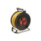 AS - Schwabe 10137 Safety cable reel, 40m, K35 AT-N07V3V3-F 3G1.5, IP44 outdoor use, extension cord, yellow (tool)