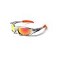X-Loop Sunglasses - Sport - Cycling - Skiing - Running - Driving - motorcyclists - Kayaking - Climbing - Fishing / Mod 1002 Grey Orange spectrum / One Size Adult / 100% UV400 protection. (Misc.)