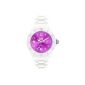 Ice Watch - SI.WV.US10 - Mixed Watch - Quartz Analog - Dial Purple - Silicone Bracelet White - Medium Model (Watch)