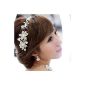 SA Bridal Wedding Pearl Diamante Butterfly Love Flower Headband Tiara (Misc.)