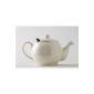 London Teapot Teapot Company Chatford for 6 cups with brown filter, cream (household goods)