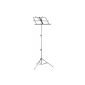 ZOUNDHOUSE ZH-5 black music stands with bag, very easy to use (not bendable when unfolded)