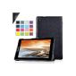 Lenovo TAB S8-50F Cases, IVSO quality PU Leather Case - with stand function and automatic sleep function, super 360 ° Anti-wrestling is for Lenovo Idea Tablet S8-50 tablet PC is perfect, Black (Electronics)