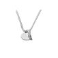 Miore Ladies necklace 925 sterling silver snake chain with heart-followers Zirconia 45cm MSM139N (jewelry)