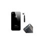HIPOPAPO - replacement glass back cover iPhone 4 Black.  Comes with pentalobe screwdriver (Electronics)