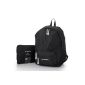 Aerolite® Light Extra Large Black Fold Away Sheath / Cabin Approved Flight Bag backpack (Shoes)
