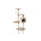 LCP Cat Tree Scratching HEDUS - 115 cm - Beige White (Miscellaneous)