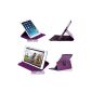 Luxury Case for iPad Purple Rotary Air with PEN and FILM!  (Electronic devices)