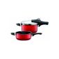 Silit 1010174811 cooker Sicomatic econtrol Duo 4.5 and 3 liters, Energy red (household goods)