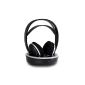 Auna PH7804 E / Wireless Ucouteur / wirelessHF Headphones with excellent sound insulation (100m range, 3-channel, long battery) - Black (Electronics)