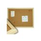 80x100cm corkboard with wooden frame blackboard Pinntafel Wall Wall Memoboard corkboard (Office supplies & stationery)
