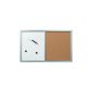 Herlitz 10685394 Wall and magnetic board, 40x60cm with wooden frame, color silver (Office supplies & stationery)