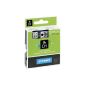 Dymo D1 Labels Standard 12mm x 7m - Black on Clear (Office Supplies)