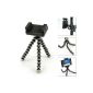 Mini Tripod support for iPhone4 / 3 and all other digital cameras and smartphones with max height 6,2cm (Electronics)