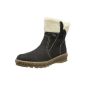 Rieker Y5462, women's boots, black (black / beige 00), EU 38