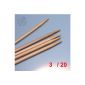 Lana Grossa double pointed needles / DPN Bamboo 20cm / 3.0mm - ACTION - (household goods)