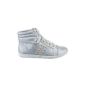 Sopily - Shoe Fashion Studded Ankle Trainers women - textile Interior - Silver (Clothing)