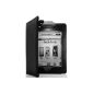 EasyAcc® PU Leather Case for Amazon Kindle Touch with Light (Black, PU Leather, Led Light)