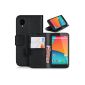 DONZO Wallet Structure Case for LG Nexus 5 D821 Black (Electronics)