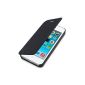 kwmobile® Protective case with flap practical and stylish Apple iPhone 5 / 5S Black (Wireless Phone Accessory)