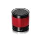 Etekcity® Rover Beats T16 Portable Wireless Bluetooth Wireless Speaker with Carrying Case for Smartphones, Tablets PC, laptop, Ultrabook, with Built-in Mic, increased bass resonator, 3.5mm audio jack, Colour: Red (Electronics)