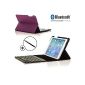 ForeFront Cases® new leather Apple iPad Mini / Mini Retina wireless Bluetooth 3.0 keyboard - QWERTY keyboard and Built-In Rechargeable Battery + Stylus (Electronics)
