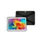 Silicone Case for Samsung Galaxy Tab 10.1 4 - X-Style black - Cover PhoneNatic ​​Cover + Protector (Electronics)