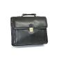 Katana - Briefcase 2 bellows Cow Leather - Black