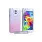 Yousave Accessories Samsung Galaxy S5 Case Light Pink / Clear Rain Drop Hard Case (Wireless Phone Accessory)