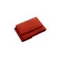 Leather mini purse Wallet MINI MARKET MJ DESIGN GERMANY IN BLACK RED brown or natural (Luggage)