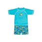 Landora®: Babysitting / toddlers Swimwear Set of 2 with 50+ UV protection and Oeko-Tex 100 certification in blue or turquoise (Misc.)