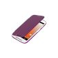 kwmobile® practical and chic flap protective case for Motorola Moto E (Gen 1) in Purple (Wireless Phone Accessory)