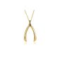 Bling Jewelry 925 Gold Vermeil desire leg pendant necklace with chain 16 inches (jewelry)