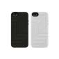 Belkin Flex Case Silicone Protective Case for iPhone 5 / 5s Black and White (2-pack) [Amazon Frustration-Free Packaging] (Wireless Phone Accessory)