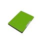 Ultrathin magnetic closure Leather Protective Carrying Case Pouch Leather Case with sleep mode for eBook Kobo eReader Aura (NOT fit KOBO AURA HD) - Color Green (Electronics)