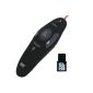 August LP205R - Cordless Presenter with Red Laser Pointer - Cordless Powerpoint Remote with 