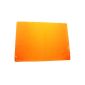 Superb large orange silicone work mat for fondants, and icings pastry pasta with guide rings and rule graduated for cake decorating by Kurtzy TM (Toy)