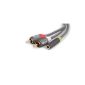 Mutec - 1 meter 3.5mm jack Female to 2 RCA Phono Male cables - 1m (Electronics)