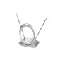 Vivanco TVA 301 indoor antenna for TV / Radio (40 dB, controllable amplifier power, Eco-Switch Off) silver (Accessories)