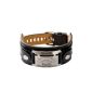 FOSSIL Men's Stainless Steel Leather black 25 cm JF84816040 (jewelry)