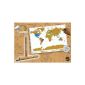 Scratch World Map - Scratch Map - for globetrotters and Globetrotter (Office supplies & stationery)