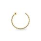 Solid 14kt Yellow Gold 22 gauge (0.6 MM) - 5/16 (8MM) nose half length Hoop Twister nose ring jewelry (Jewelry)