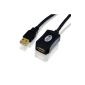 CSL - 10m (meters) USB 2.0 Repeater / extension cable (Extention Cable) ...
