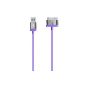 Belkin F8J041cw2m Sync and Charge Cable 30 pin high quality 2m Purple (Accessory)
