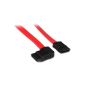 Angled SATA cable StarTech.com - SATA to SATA Right Angle - Cable SATA 45cm - SATA Cable - 1x SATA Connector Right Elbow - Red (Personal Computers)