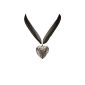 Alpenflüstern Ladies Organza Necklace Amulet Heart black DHK08000000 (jewelry)