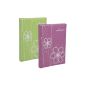 Set of 2 albums Erica Lypse to 11.5x15 pockets 300 pictures - Green & Purple