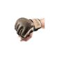 Pro Retro cowhide Free Fight MMA Gloves brown - Extremely high impact absorbing property (Sports Apparel)