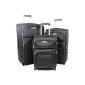 Model 8009 suitcase trolley suitcase luggage Reiserkofferset in ML-XL (L + M) - (XL + L) - (XL + M) + (Set (XL + L + M)) in 6 colors (Misc.)