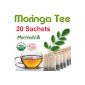 20 bags Moringa oleifera herbal tea - USDA Organic certified raw (Misc.)